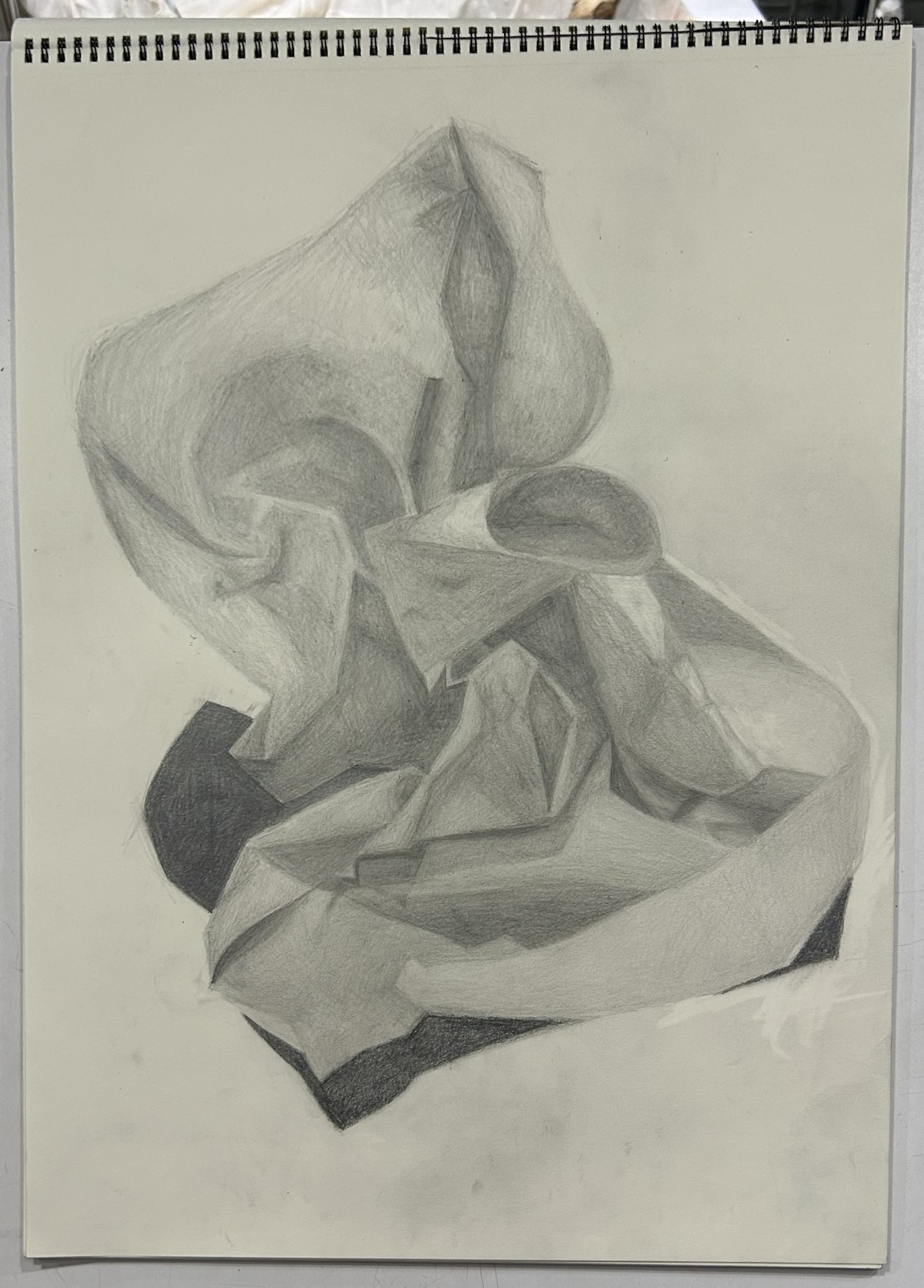 Fold, charcoal, Winter 2024