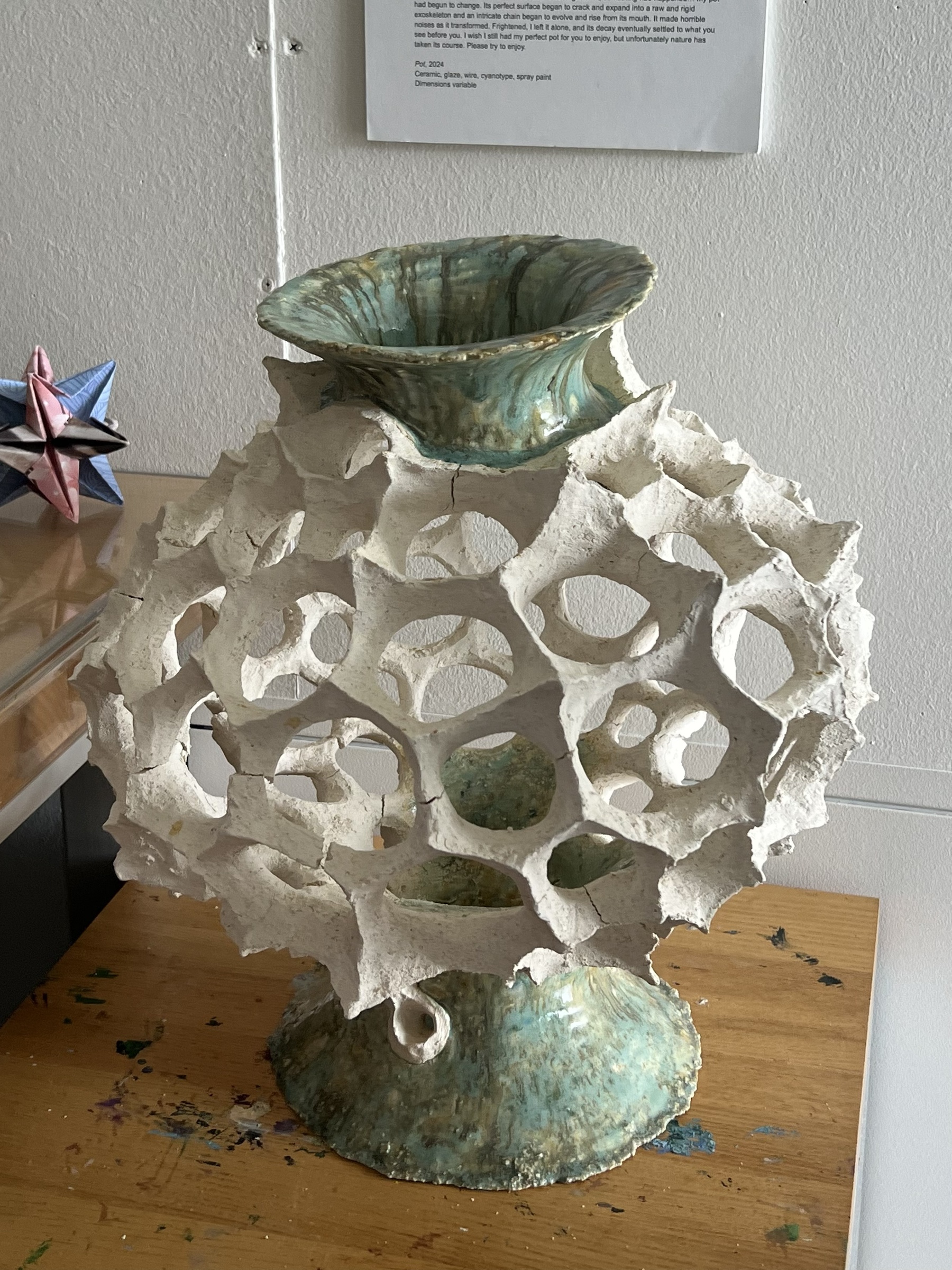 Pot, glazed ceramic, Fall 2024